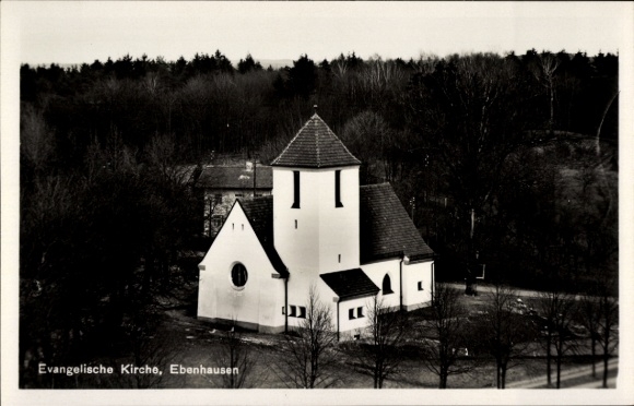 Ak Ebenhausen Schäftlarn in Opper-Beieren, Evangelische Kerk