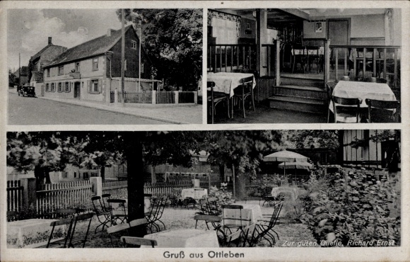 Postcard Ottleben Ausleben in Saxony Anhalt, Zur guten Quelle