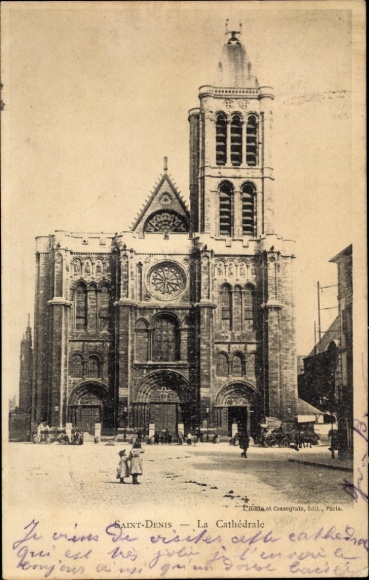 Ak Saint Denis Seine-Saint-Denis, Kathedrale