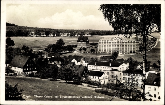 PC Nieder Gelenau in the Ore Mountains, upper district, stocking factories Volkmar Hofmann, F. Oskar Hofmann