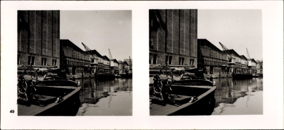Stereo spatial image &quot;The NS model companies&quot;, III 49, No. 359, Harburger Ölwerke Brinckman Mergell