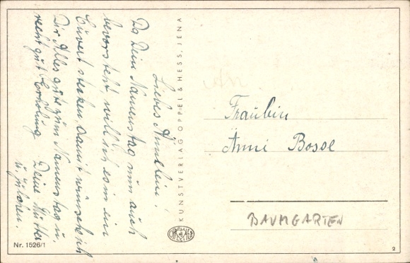 Artist Postcard Baumgarten, Fritz, Out into the Distance, Bears