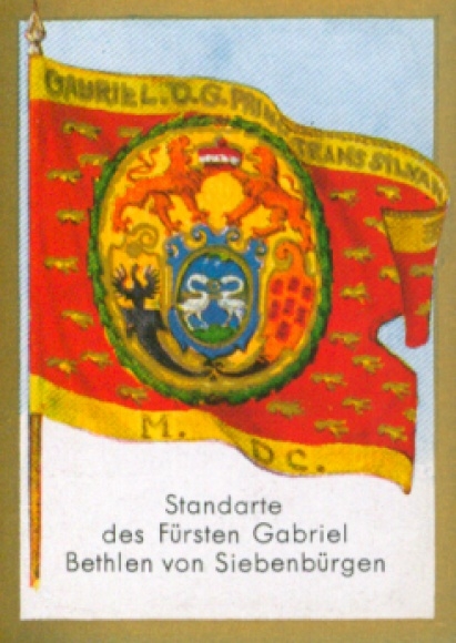 Collective picture Ulmenried flag picture No. 114, standard of Prince Gabriel Bethlen of Transylvania