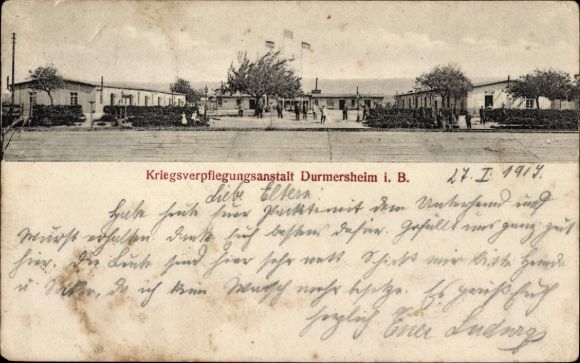 KP Durmersheim na Równinie Górnego Renu, ośrodek racji wojennych