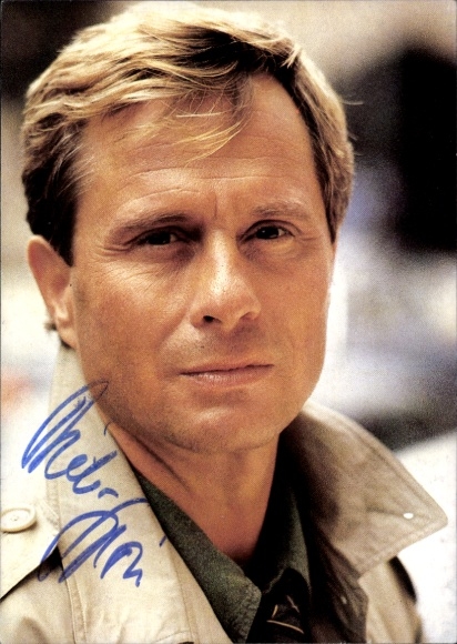 Advertising card politician Dieter Spöri, portrait, SPD, autograph