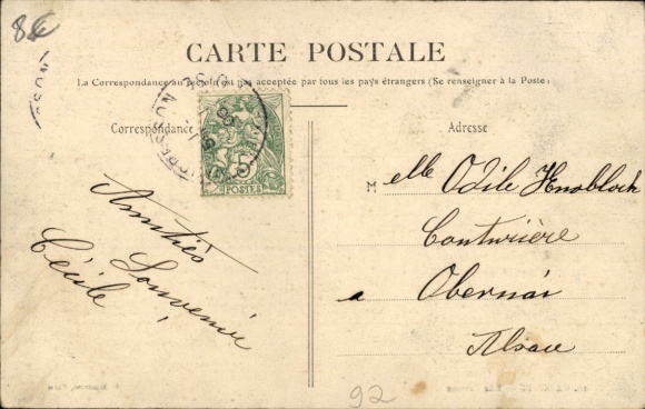 Postcard Garches Hauts de Seine, Rue Pasteur