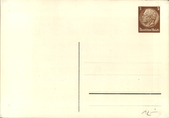 Postal stationery stamps Postcard Day of the postage stamp, founding day of the Reich Association of Philatelists