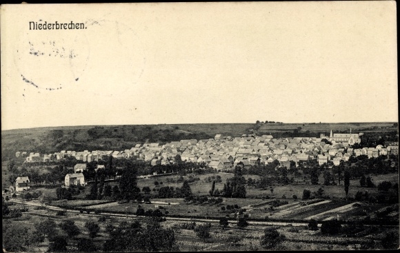 Postcard Niederbruch Brechen in Hesse, view of the town and surroundings