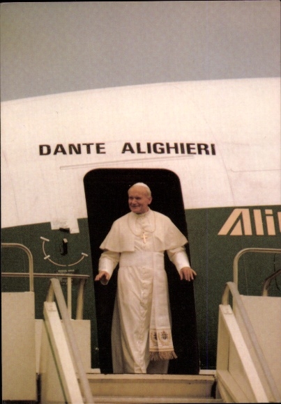 Postcard Pope John Paul II, 1985