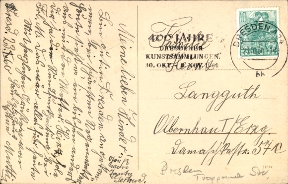 Photo Postcard Dresden Laubegast, Troppauer Straße