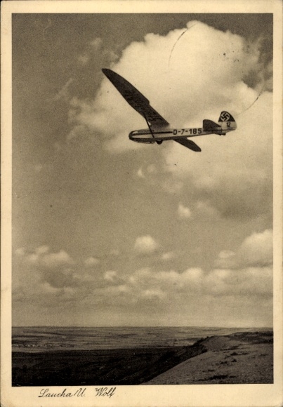 Ak Laucha an der Unstrut, Dornier 7 185, Wolf, im Flug