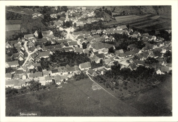 Ak Söhnstetten Steinheim am Albuch Schwäbische Alb Württemberg, Fliegeraufnahme