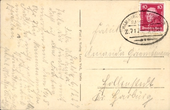 Postcard Sprötze Buchholz in der Nordheide, war memorial