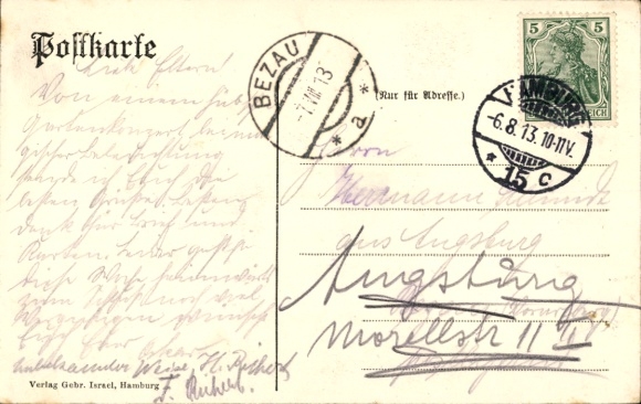 Postcard Hamburg Nord Winterhude, Gasthaus Fährhaus