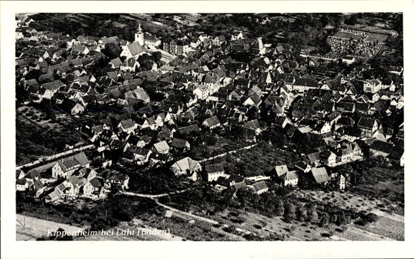 Ak Kippenheim in Baden, Fliegeraufnahme