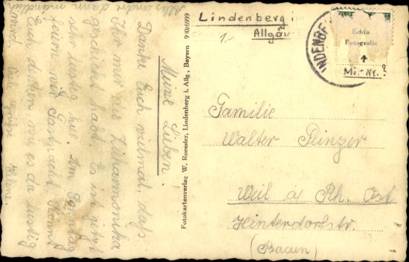 KP Lindenberg w Allgäu Swabia, kościół