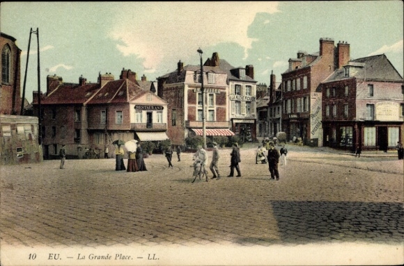 Postcard Eu Seine Maritime, Grand Place