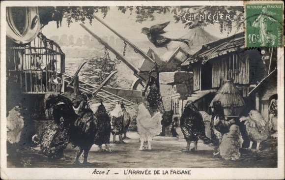 Postcard the Arrival of the Pheasant