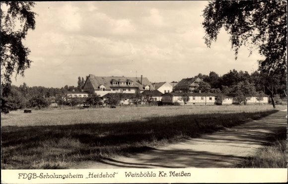 KP Weinböhla w Saksonii, widok na dom rekonwalescencji FDGB Heidehof