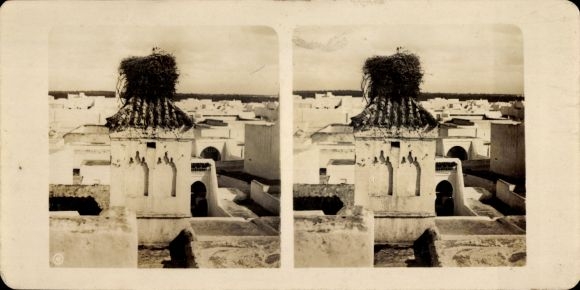 Stereo photo Rabat Morocco, city view