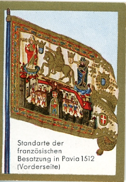 Collective image historical flags Image 67, standard of the French occupation in Pavia 1512