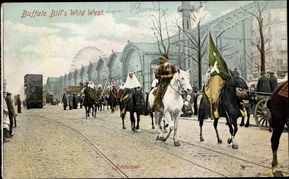 Postcard Buffalo Bills Wild West, Bedouins
