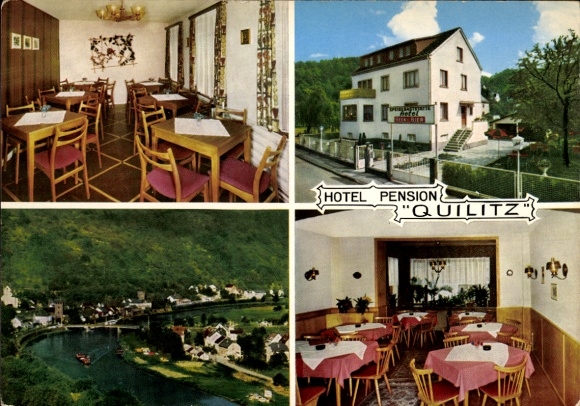 Postcard Griedel Butzbach in Hessen, Hotel-Pension Quilitz