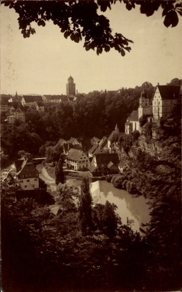 Foto Ak Haigerloch im Zollernalbkreis, Gesamtansicht