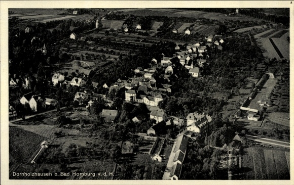 Ak Dornholzhausen Bad Homburg, Fliegeraufnahme