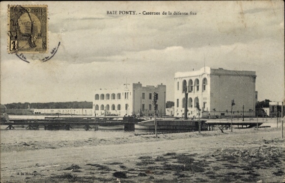 Postcard Bay Ponty Tunisia, Fixed Defense Barracks