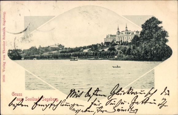 Passepartout Postcard Bad Segeberg in Holstein, partial view