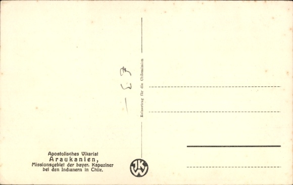 Postcard Missionary Guido Benedikt Beck, portrait