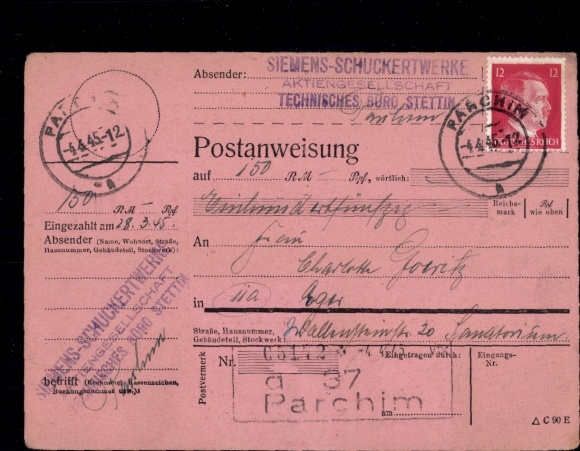 PAW 827 (5) "Parchim 4.4.45"