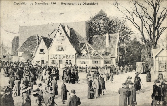 KP Bruksela, ekspozycja 1910, restauracja de Düsseldorf, kasyno