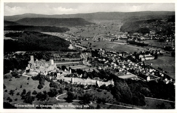 Ak Rötteln Haagen Lörrach in Baden, Burgruine Rötteln, Röttler Schloss
