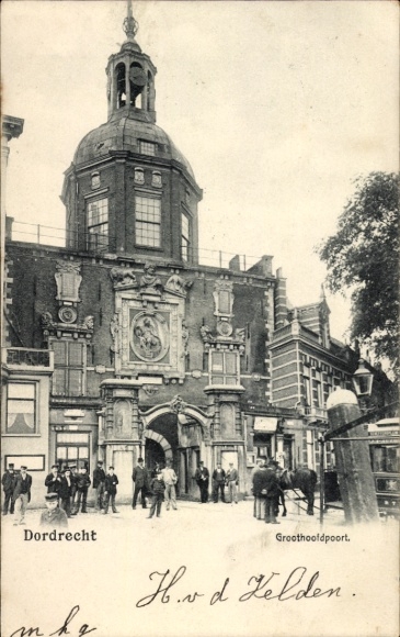 Postcard Dordrecht South Holland Netherlands, Groothooldpoort