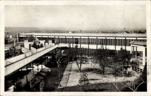 Ak Suresnes Hauts de Seine, Ecole de plein air, les terrasses