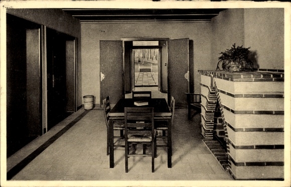 Postcard Springe am Deister, Landheim Real-Gymnasium, interior view