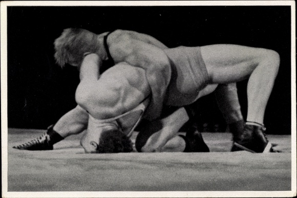 Collection picture Olympia 1936, wrestler Palusalu and Hornfischer