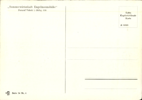 Ansichtkaart Visbek Visbeck in Oldenburg, bruidsauto, Ahlhorner Heide