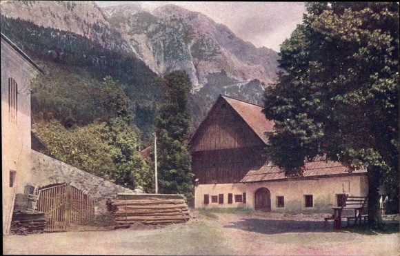 Postcard Nötsch am Dobratsch Carinthia, village motif