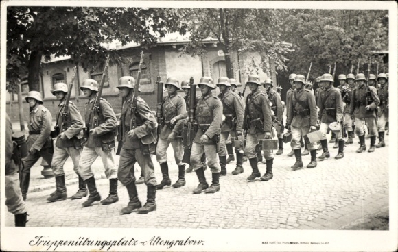 Ak Altengrabow Möckern in Saksen Anhalt, militair oefenterrein, Duitse Wehrmacht