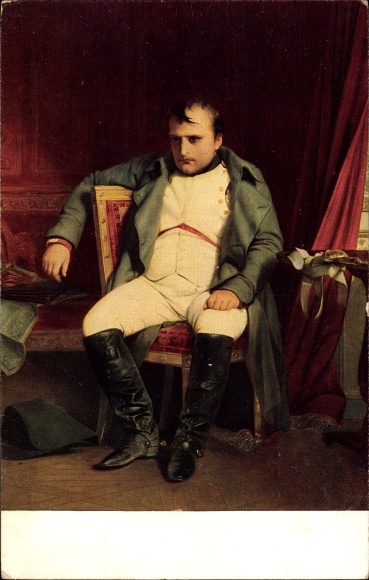 Artist PC Delaroche, Napoleon Bonaparte, portrait