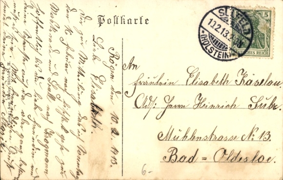 Postcard Sülfeld in Holstein, Church
