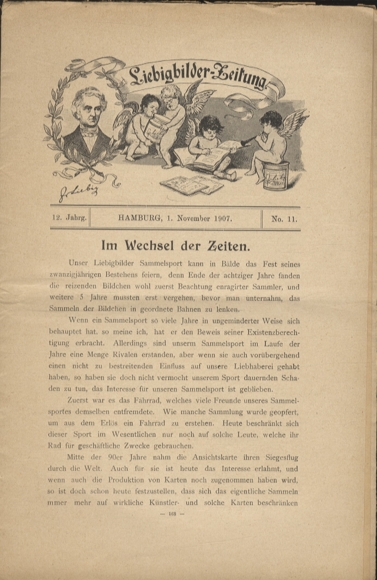 Liebig pictures newspaper advertising Dreser issue 11, volume 12, 1907