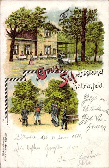 Chromo-Litho Hamburg Altona Bahrenfeld, shooting range