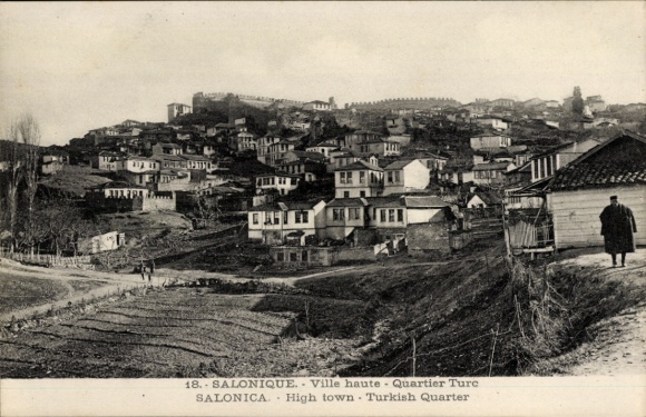 KP Saloniki Saloniki Grecja, widok na miasto 1916