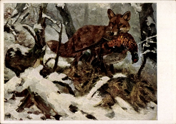 Artist Postcard Dichtl, Erich, Fuchs