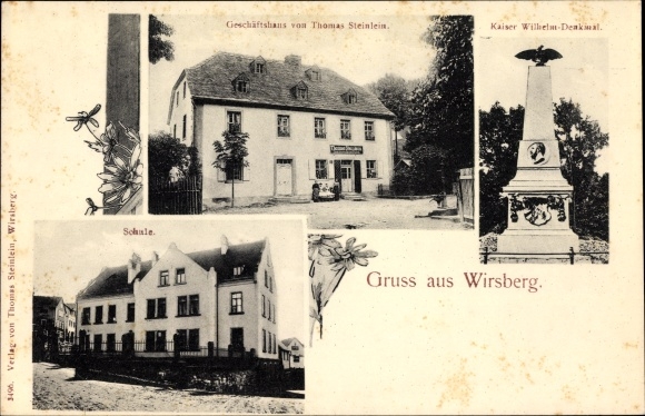 PC Wirsberg in the Franconian Forest Bavaria, Kaiser Wilhelm monument, business building by Thomas Steinlein