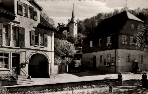 Postcard Jugenheim an der Bergstraße Hesse, Gasthof Tannenberg